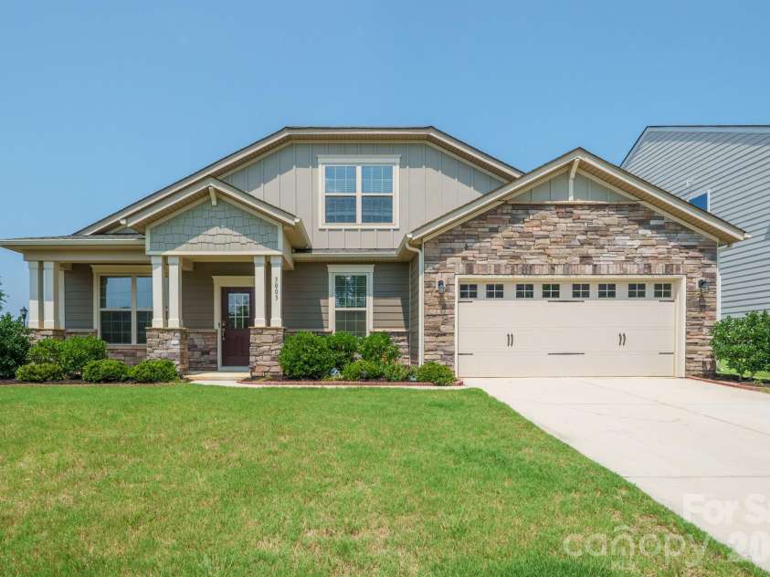 3003 Eagle Ridge Lane, Indian Trail, NC 28079.  MLS# CAR4408635, YatesRealty ID 43753. 