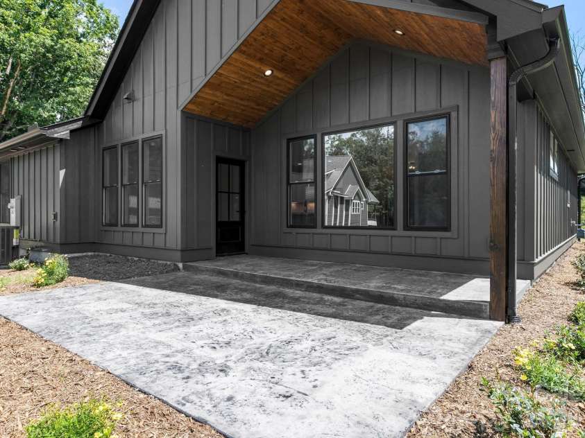 229 Asbury Road, Candler, NC 28715.  MLS# CAR4413275, YatesRealty ID 43761. Back Patio