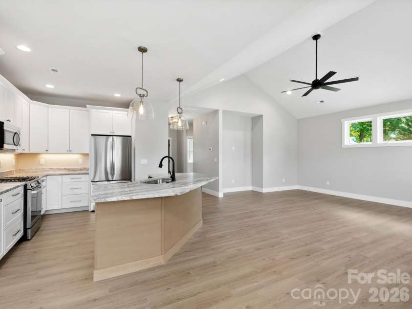 229 Asbury Road, Candler, NC 28715.  MLS# CAR4413275, YatesRealty ID 43761. Kitchen / Living