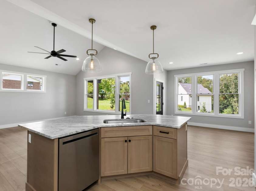 229 Asbury Road, Candler, NC 28715.  MLS# CAR4413275, YatesRealty ID 43761. Kitchen / Living / Dining