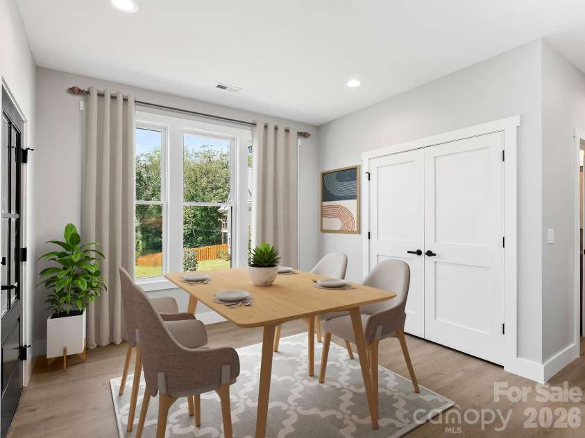 229 Asbury Road, Candler, NC 28715.  MLS# CAR4413275, YatesRealty ID 43761. Virtually Staged Dining Area