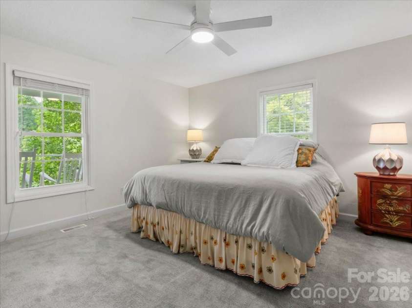 386 Madison Heights Drive, Marshall, NC 28753.  MLS# CAR4411731, YatesRealty ID 43767. Primary Bedroom-main level
