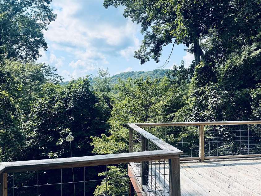 218 McGuffey Ridge Road, Gerton, NC 28735.  MLS# CAR4414157, YatesRealty ID 43771. Top deck