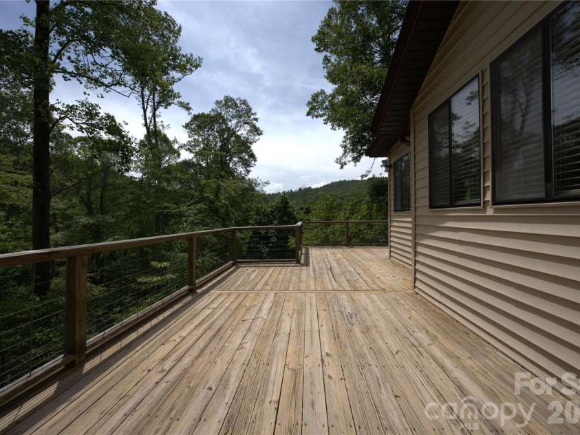 218 McGuffey Ridge Road, Gerton, NC 28735.  MLS# CAR4414157, YatesRealty ID 43771. Top Deck