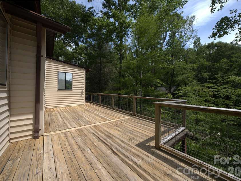 218 McGuffey Ridge Road, Gerton, NC 28735.  MLS# CAR4414157, YatesRealty ID 43771. Top Deck