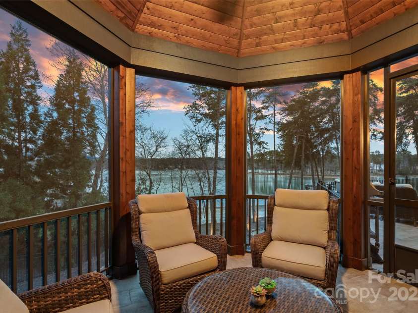 130 Brick Kiln Way, Mooresville, NC 28117.  MLS# CAR4232035, YatesRealty ID 4378. Cozy Screened-in Porch.  Enjoy the Views!