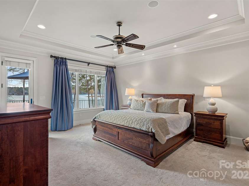 130 Brick Kiln Way, Mooresville, NC 28117.  MLS# CAR4232035, YatesRealty ID 4378. Primary Bedroom with Lake Views!