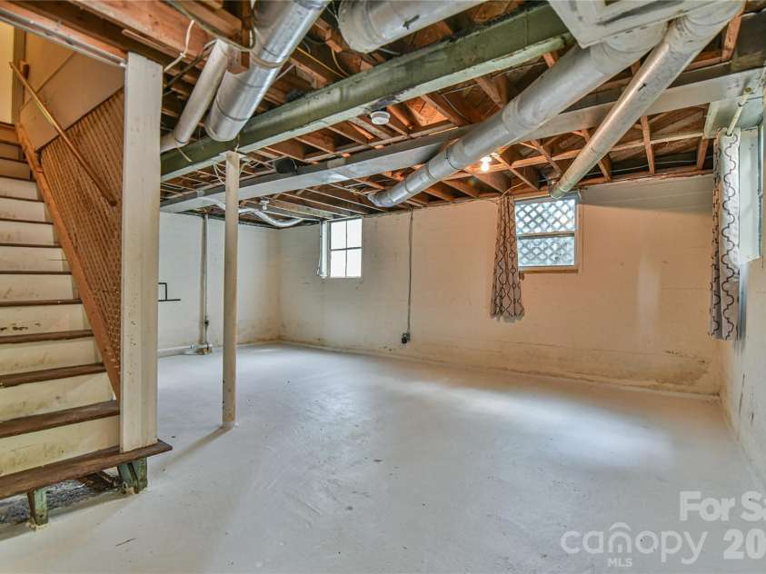 64 Arthur Road, Asheville, NC 28806.  MLS# CAR4411808, YatesRealty ID 43780. Basement