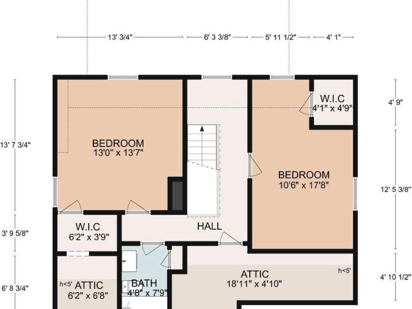 64 Arthur Road, Asheville, NC 28806.  MLS# CAR4411808, YatesRealty ID 43780. Second level floor plan