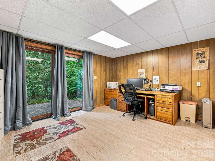 201 Valeria Lane, Pisgah Forest, NC 28768.  MLS# CAR4413829, YatesRealty ID 43787. Downstairs Office