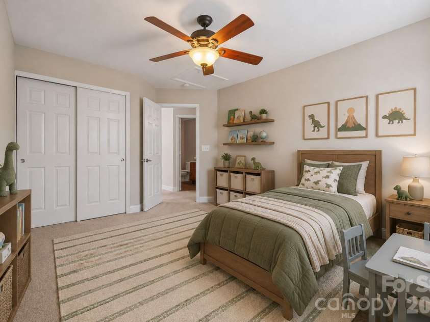 9513 Seamill Road, Charlotte, NC 28278.  MLS# CAR4408705, YatesRealty ID 43794. Bedroom 3