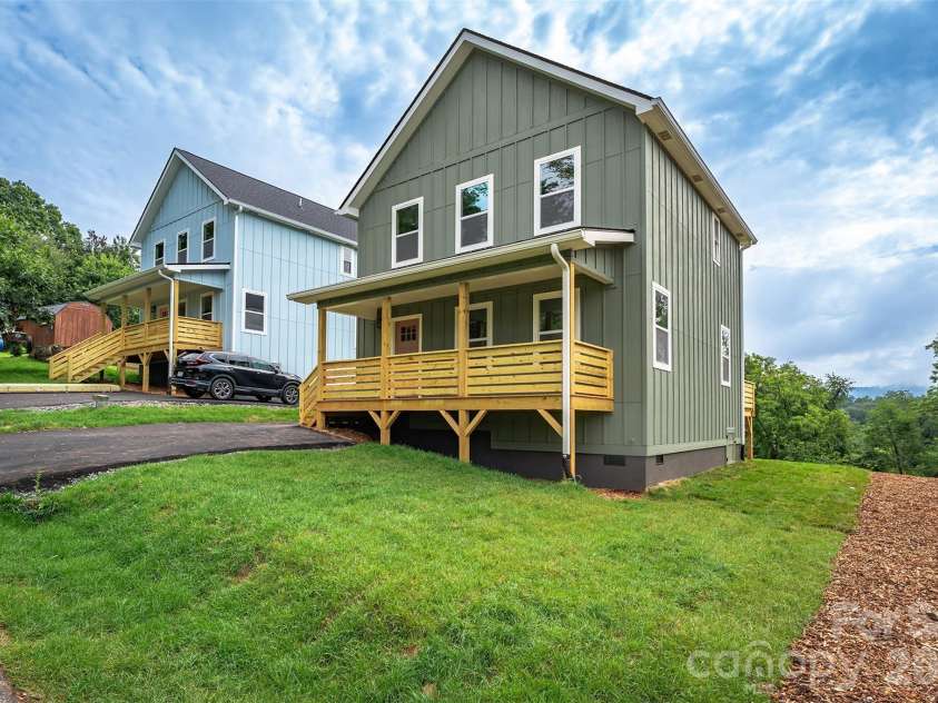 12 Crestfield Avenue, Woodfin, NC 28804.  MLS# CAR4412835, YatesRealty ID 43799. Front of home