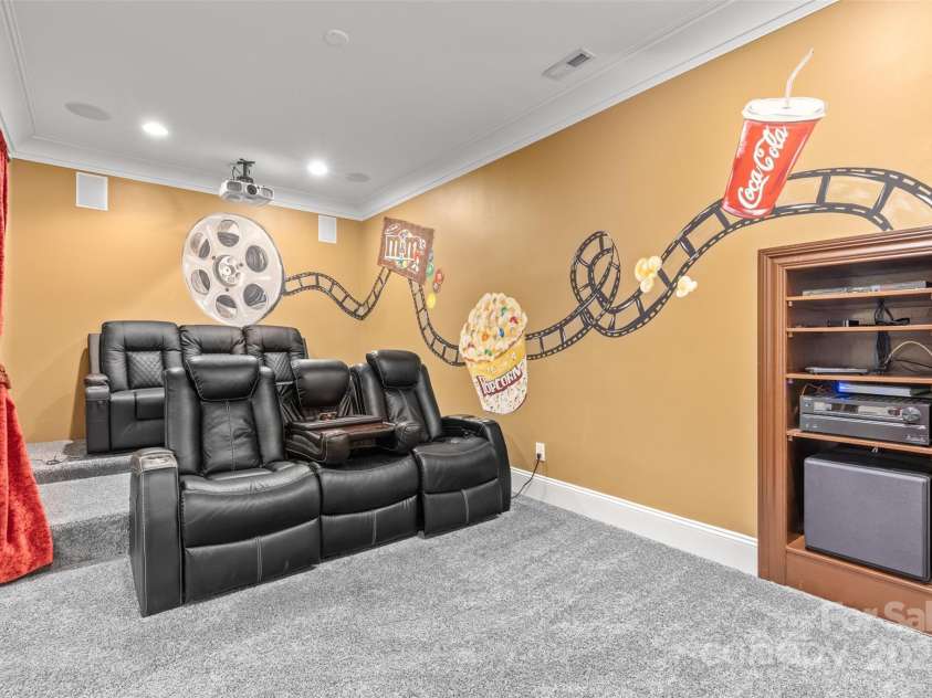 1313 Lookout Circle, Waxhaw, NC 28173.  MLS# CAR4237148, YatesRealty ID 4380. Theater room