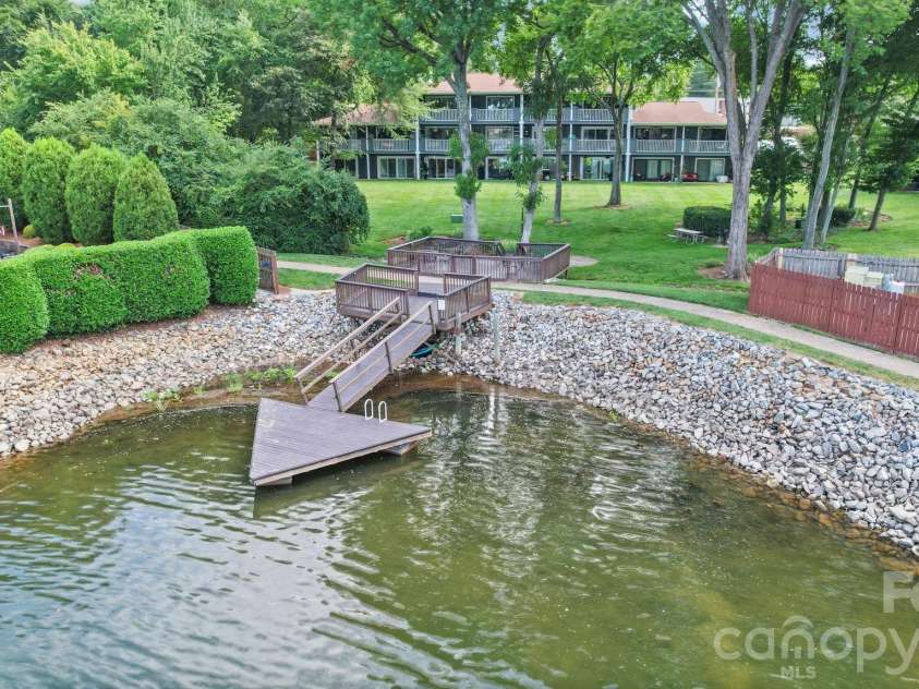 7500 Woods Lane, Cornelius, NC 28031.  MLS# CAR4413379, YatesRealty ID 43800. Another view of the dock
