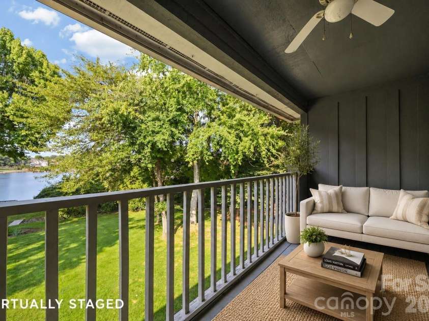 7500 Woods Lane, Cornelius, NC 28031.  MLS# CAR4413379, YatesRealty ID 43800. Balcony-virtually staged