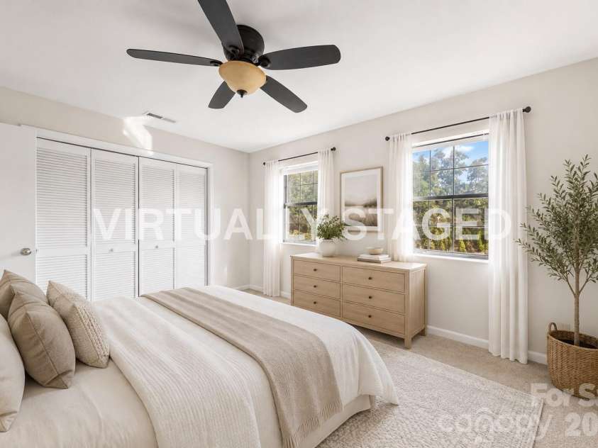 7500 Woods Lane, Cornelius, NC 28031.  MLS# CAR4413379, YatesRealty ID 43800. Secondary bedroom-virtually staged