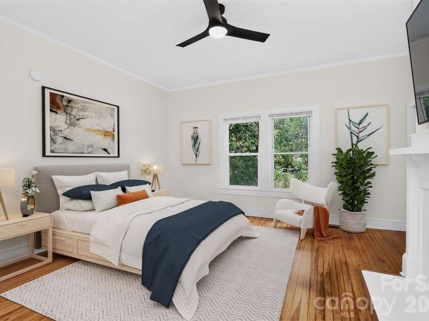 58 Skipwith Street, Concord, NC 28025.  MLS# CAR4413549, YatesRealty ID 43818. Bedroom #1 (virtually staged)