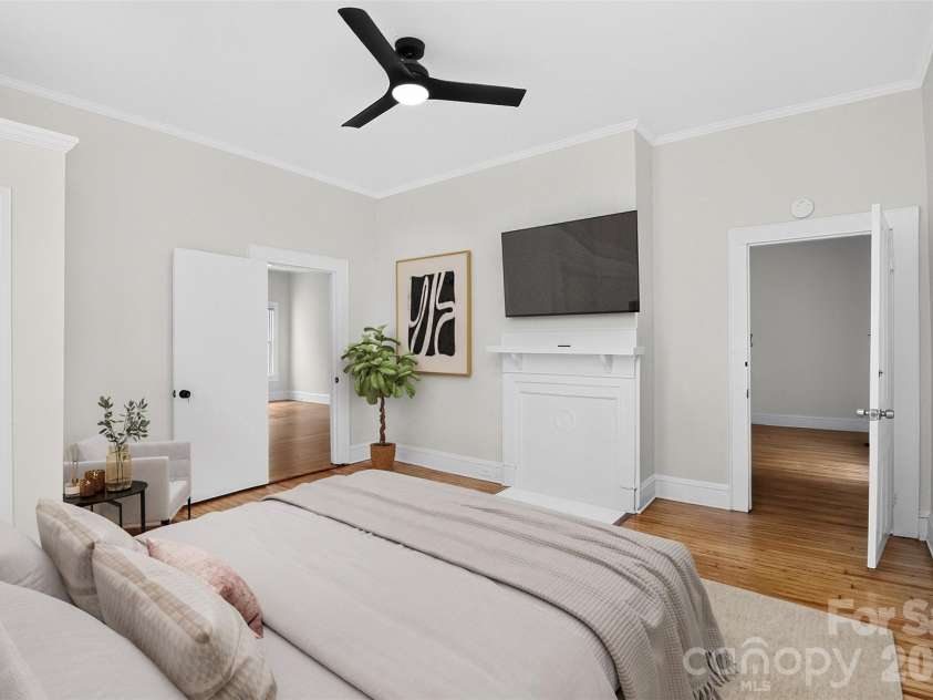 58 Skipwith Street, Concord, NC 28025.  MLS# CAR4413549, YatesRealty ID 43818. Bedroom #2 (virtually staged)