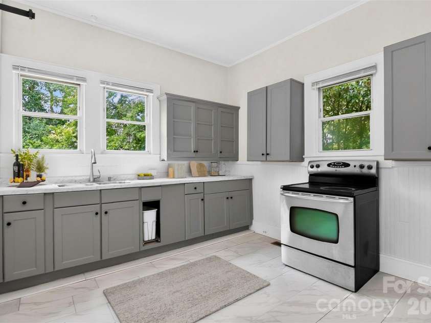 58 Skipwith Street, Concord, NC 28025.  MLS# CAR4413549, YatesRealty ID 43818. Kitchen (virtually staged)