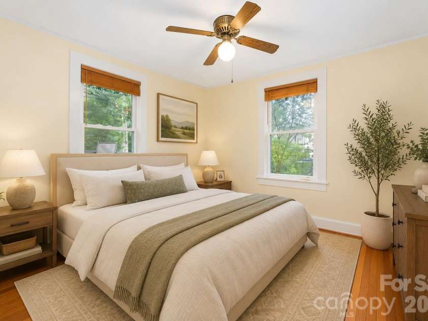 3 Enka Oak Street, Candler, NC 28715.  MLS# CAR4404679, YatesRealty ID 43820. Virtually Staged-primary bedroom