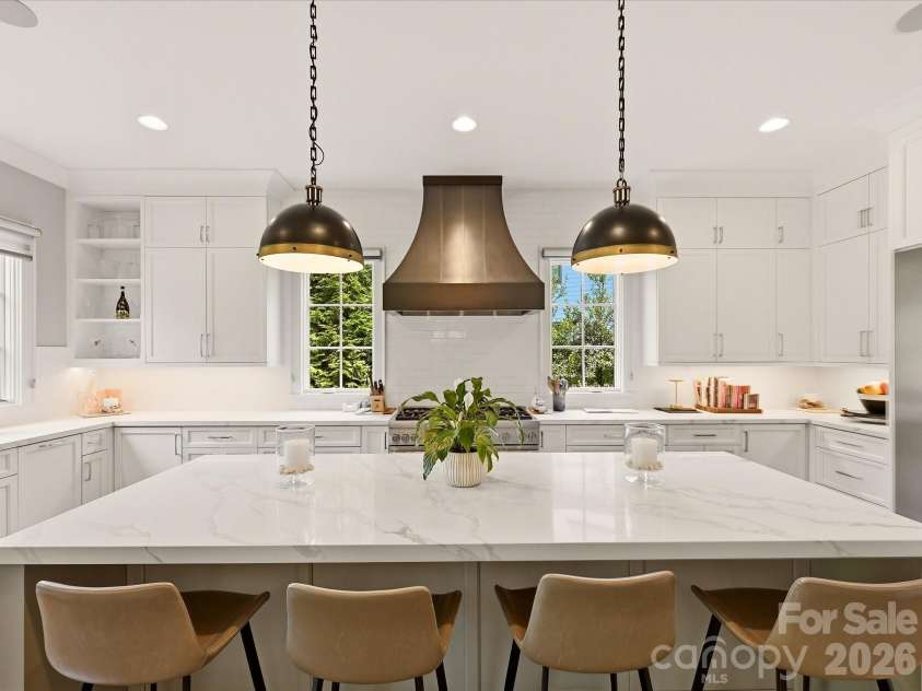 2820 Irby Drive, Charlotte, NC 28209.  MLS# CAR4413472, YatesRealty ID 43825. Large Island for Gathering