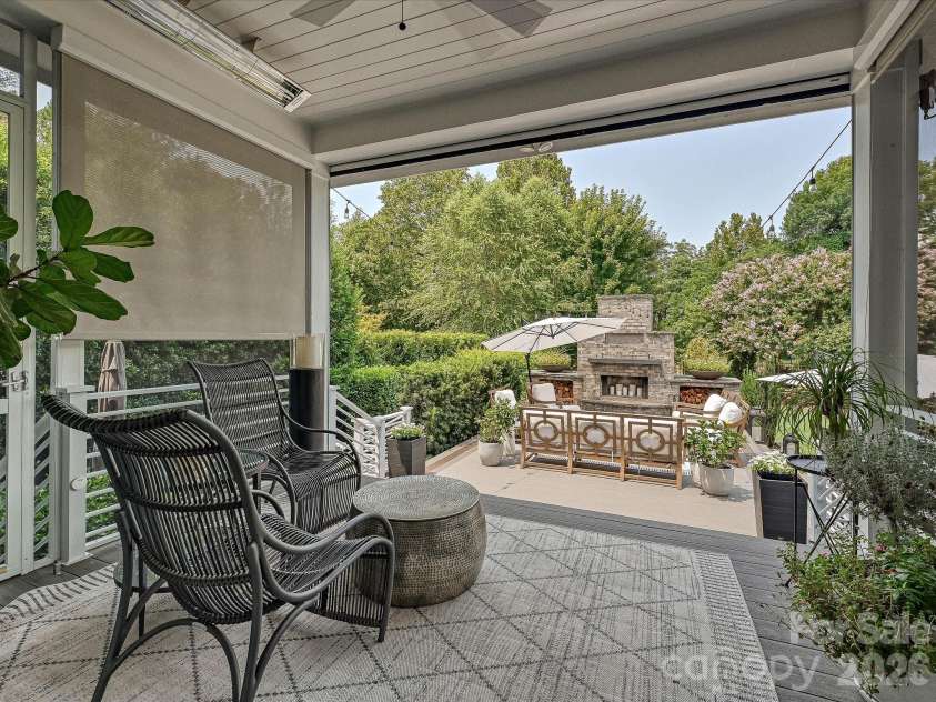 2820 Irby Drive, Charlotte, NC 28209.  MLS# CAR4413472, YatesRealty ID 43825. Screen Porch