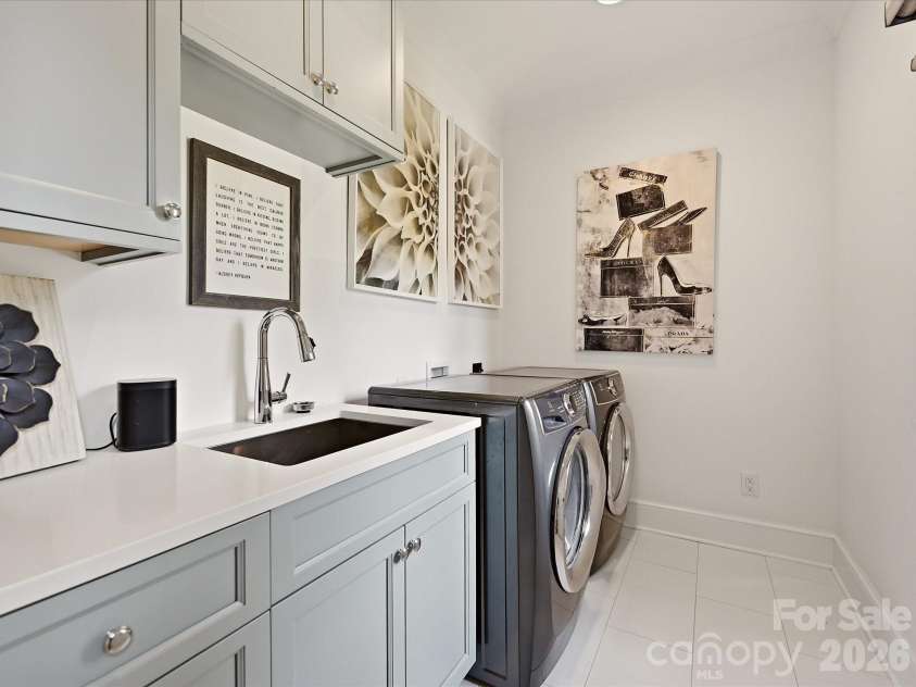 2820 Irby Drive, Charlotte, NC 28209.  MLS# CAR4413472, YatesRealty ID 43825. Spacious Laundry Room on Second Level