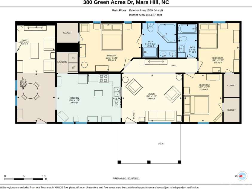 380 Green Acres Drive, Weaverville, NC 28787.  MLS# CAR4412728, YatesRealty ID 43835. PERFECT ONE LEVEL FLOOR PLAN