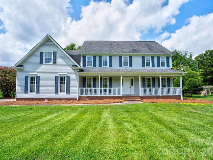 144 Oak Point Drive, Cherryville, NC 28021.  MLS# CAR4412077, YatesRealty ID 43836. Front