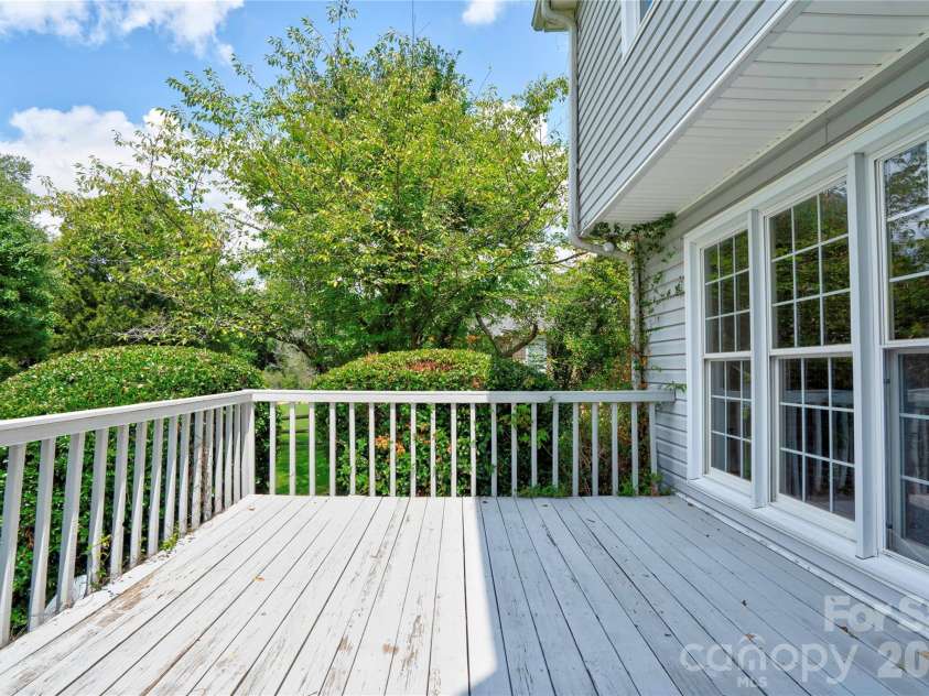 144 Oak Point Drive, Cherryville, NC 28021.  MLS# CAR4412077, YatesRealty ID 43836. Rear Deck