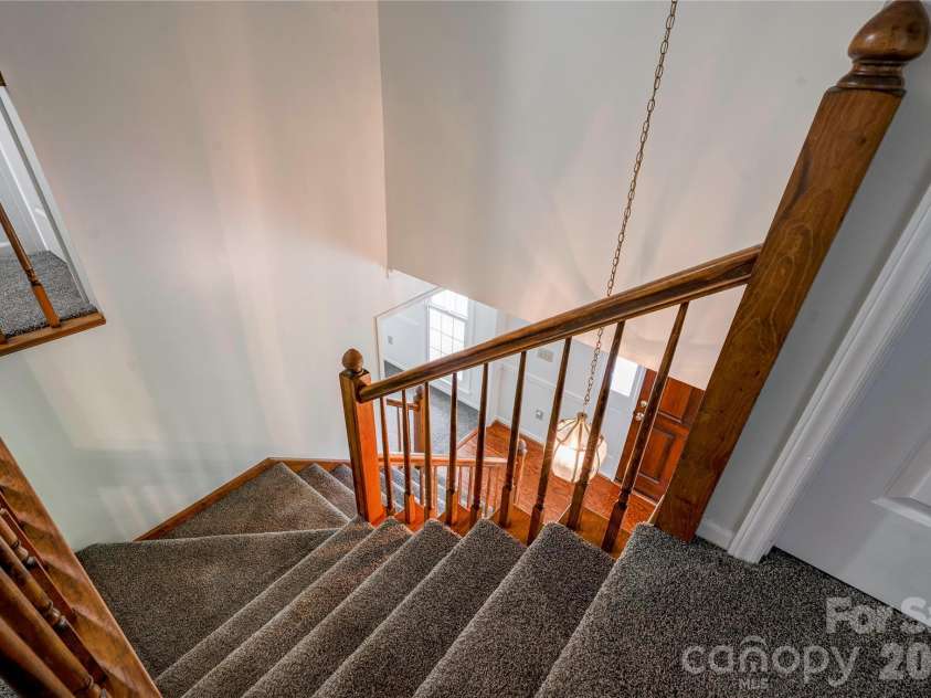 144 Oak Point Drive, Cherryville, NC 28021.  MLS# CAR4412077, YatesRealty ID 43836. Stairs