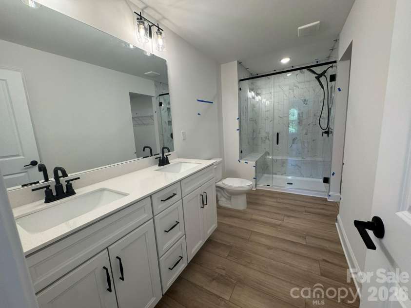 2765 Ashton Park Lane, Monroe, NC 28110.  MLS# CAR4413582, YatesRealty ID 43838. Primary Bath