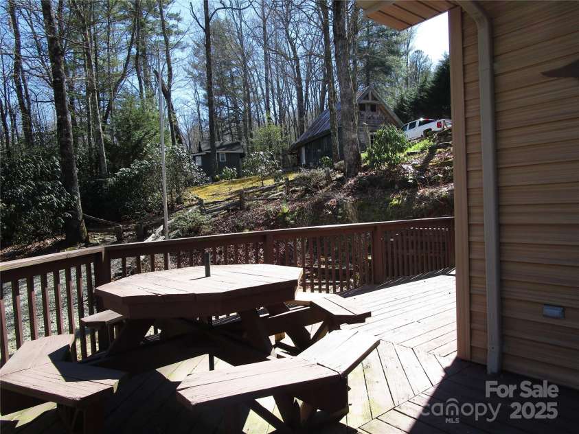 116 Minerva Lane, Sapphire, NC 28774.  MLS# CAR4237813, YatesRealty ID 4384. Open deck