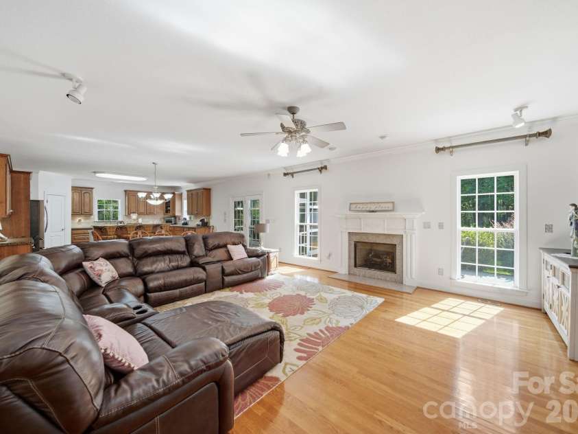 2806 Iveywood Drive, Monroe, NC 28110.  MLS# CAR4401882, YatesRealty ID 43851. Large and bright living room