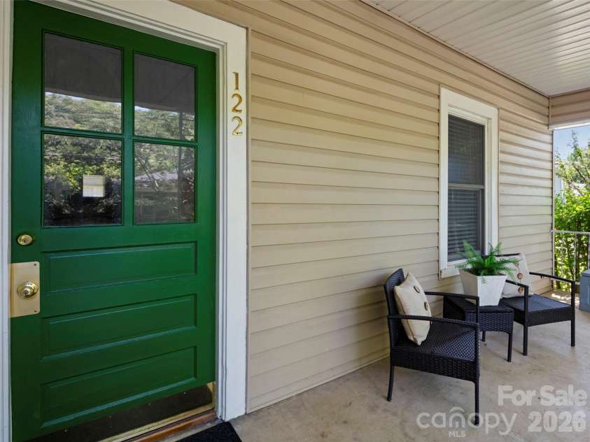 122 Edwards Avenue, Swannanoa, NC 28778.  MLS# CAR4413077, YatesRealty ID 43859. Inviting front porch