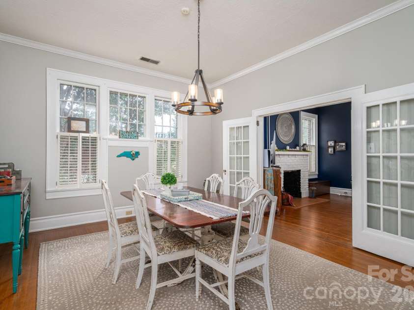 825 Hawthorne Road, Shelby, NC 28150.  MLS# CAR4355488, YatesRealty ID 4386. Dining room