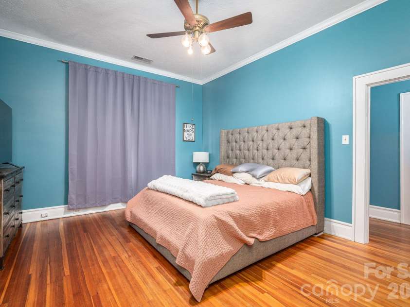 825 Hawthorne Road, Shelby, NC 28150.  MLS# CAR4355488, YatesRealty ID 4386. Primary bedroom