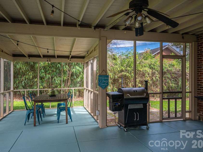 825 Hawthorne Road, Shelby, NC 28150.  MLS# CAR4355488, YatesRealty ID 4386. Screen patio