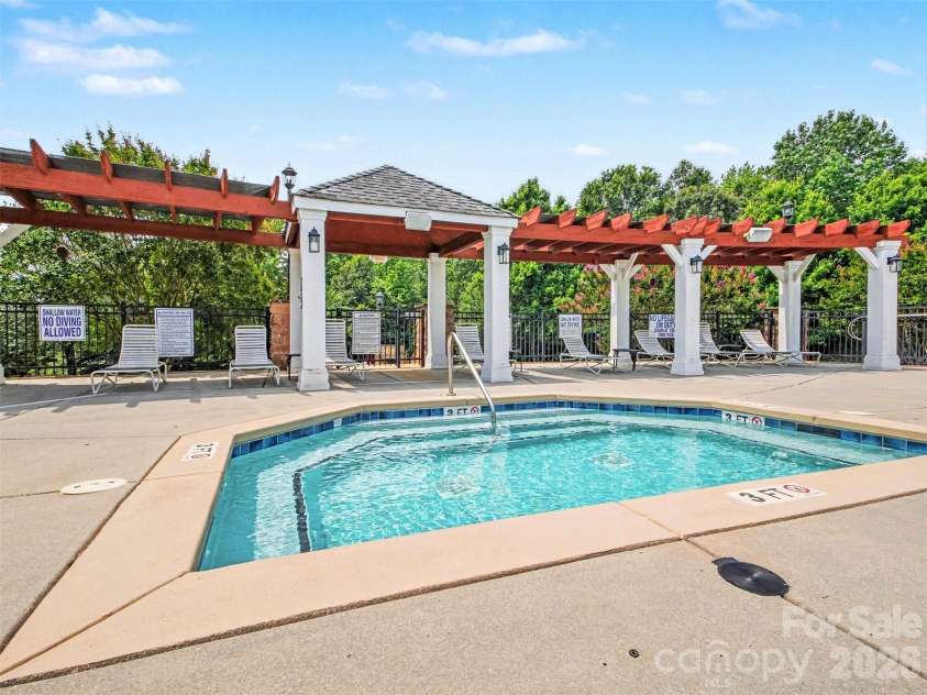 834 Platinum Drive, Fort Mill, SC 29708.  MLS# CAR4382795, YatesRealty ID 43860. Community Pool & Spa Area