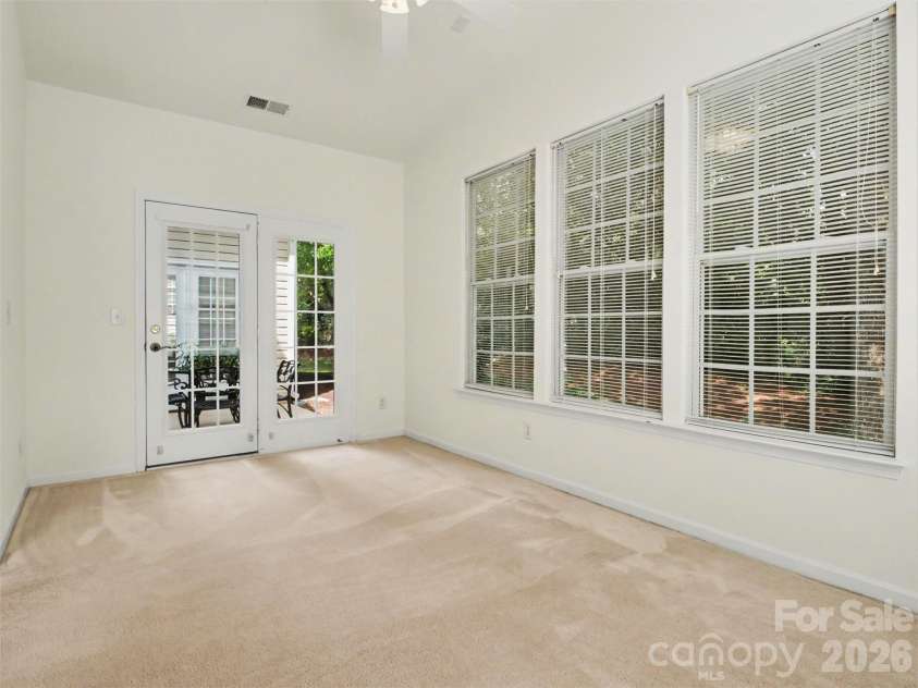 834 Platinum Drive, Fort Mill, SC 29708.  MLS# CAR4382795, YatesRealty ID 43860. Sunroom