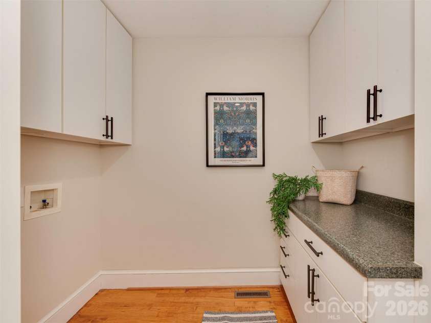 1323 Goodwin Avenue, Charlotte, NC 28205.  MLS# CAR4414214, YatesRealty ID 43861. Large Laundry with extra storage.