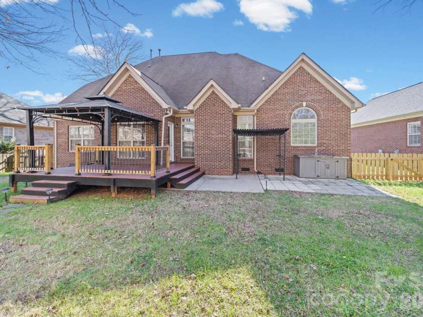 217 Edenshire Court, Indian Trail, NC 28079.  MLS# CAR4342987, YatesRealty ID 4387. Backyard