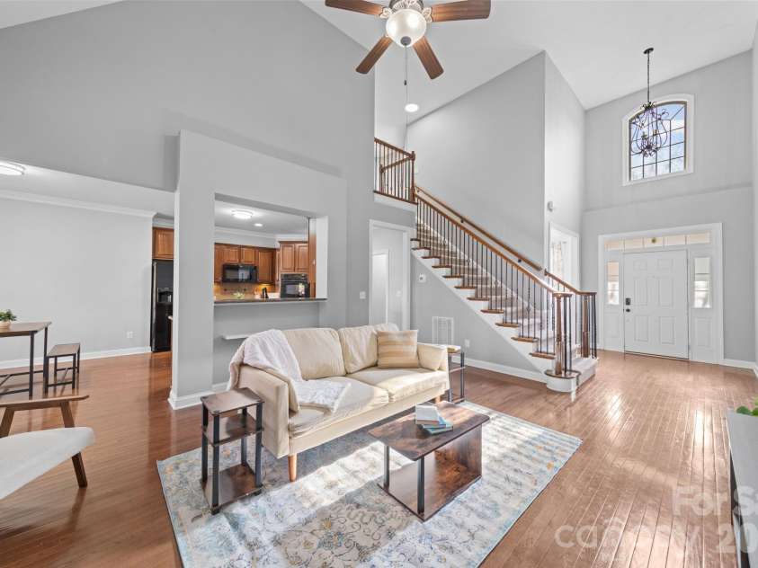 217 Edenshire Court, Indian Trail, NC 28079.  MLS# CAR4342987, YatesRealty ID 4387. Living Room