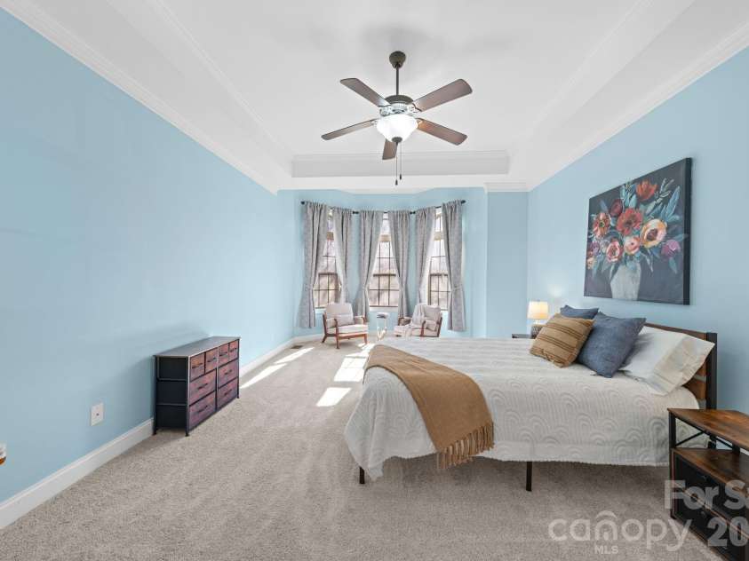 217 Edenshire Court, Indian Trail, NC 28079.  MLS# CAR4342987, YatesRealty ID 4387. Primary Bedroom