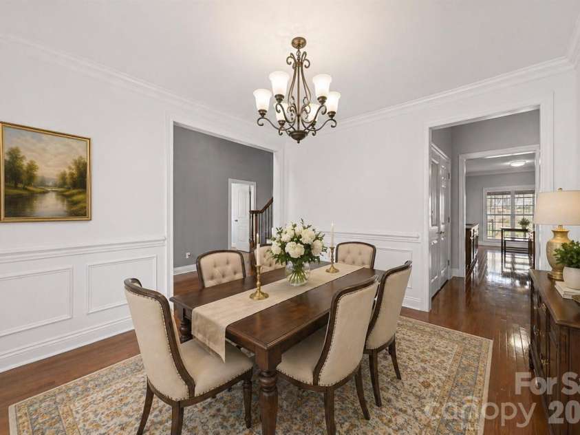 217 Edenshire Court, Indian Trail, NC 28079.  MLS# CAR4342987, YatesRealty ID 4387. Virtually Staged Dining Room