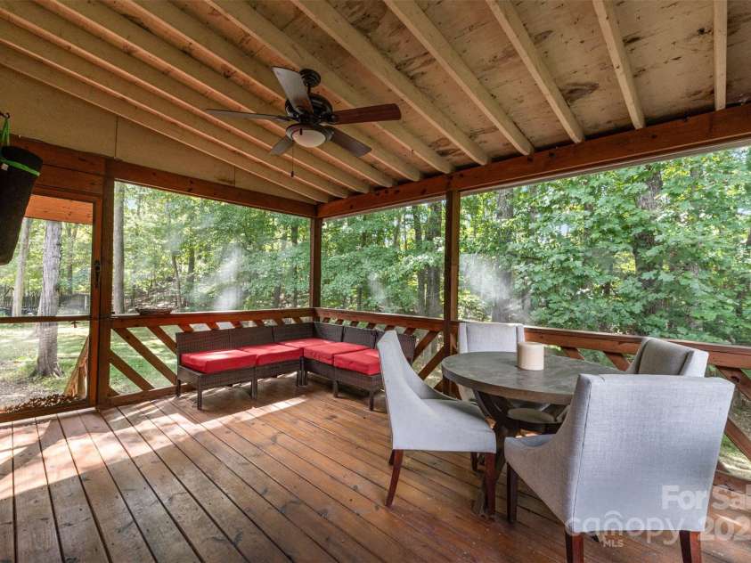 12114 Rock Canyon Drive, Charlotte, NC 28226.  MLS# CAR4306512, YatesRealty ID 43891. Screened-in deck
