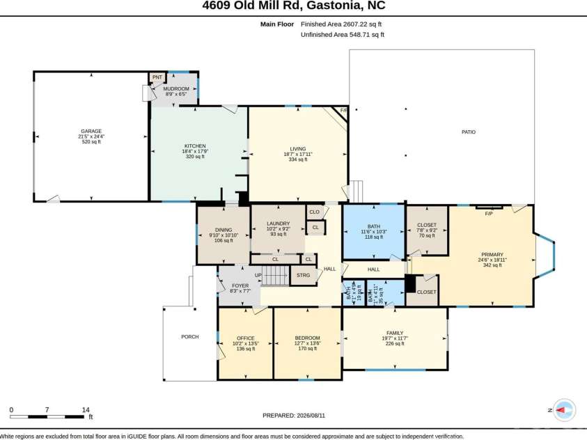 4609 Old Mill Road, Gastonia, NC 28056.  MLS# CAR4413867, YatesRealty ID 43904. 