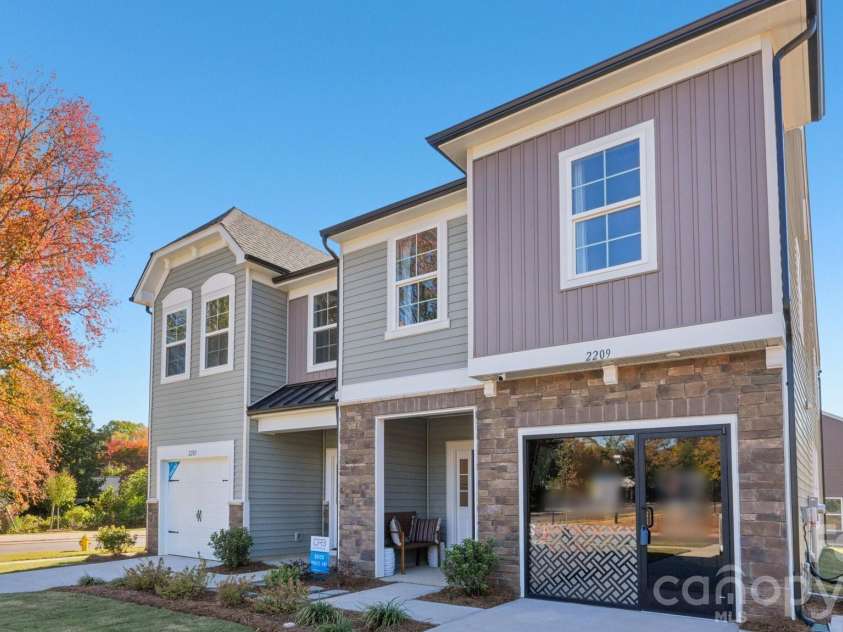 2209 Gladwyne Place, Charlotte, NC 28269.  MLS# CAR4414402, YatesRealty ID 43908. Front of model home