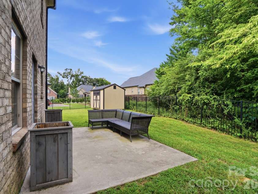 5361 Brickyard Terrace Court, Concord, NC 28027.  MLS# CAR4408847, YatesRealty ID 43910. Backyard