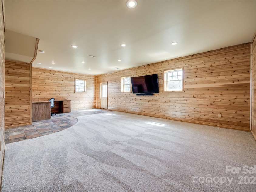 1790 Faires Road, Rock Hill, SC 29730.  MLS# CAR4235758, YatesRealty ID 4393. Huge basement recreation room.